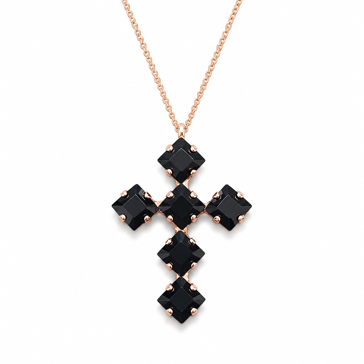 Pakabukas „Uni (Jet)“ su Swarovski® kristalais