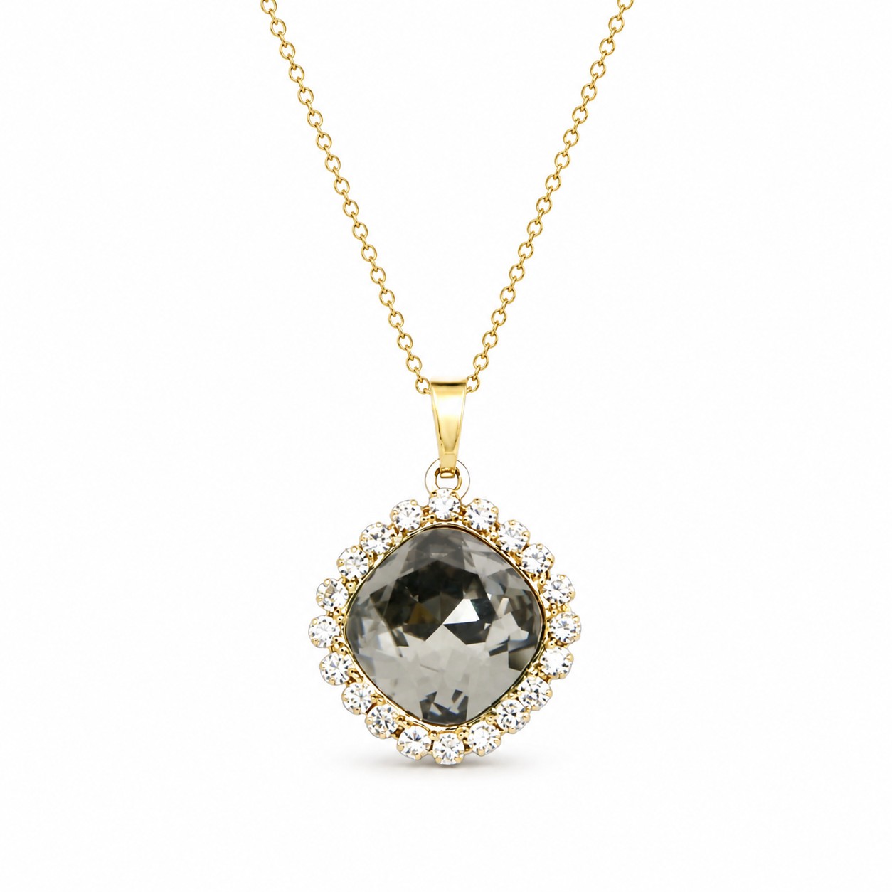 Pakabukas „Glare III (Silver Shadow)“ su Swarovski® kristalais