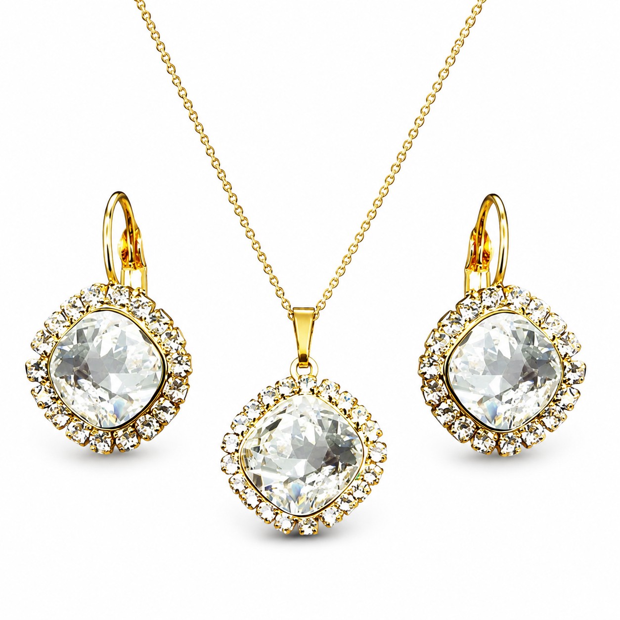Papuošalų rinkinys moterims „Glare III“ su Swarovski® kristalais