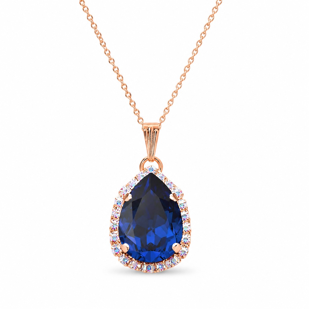 Pakabukas „Celestial Drop III (Reinvented Dark Sapphire)“ su Swarovski® kristalais
