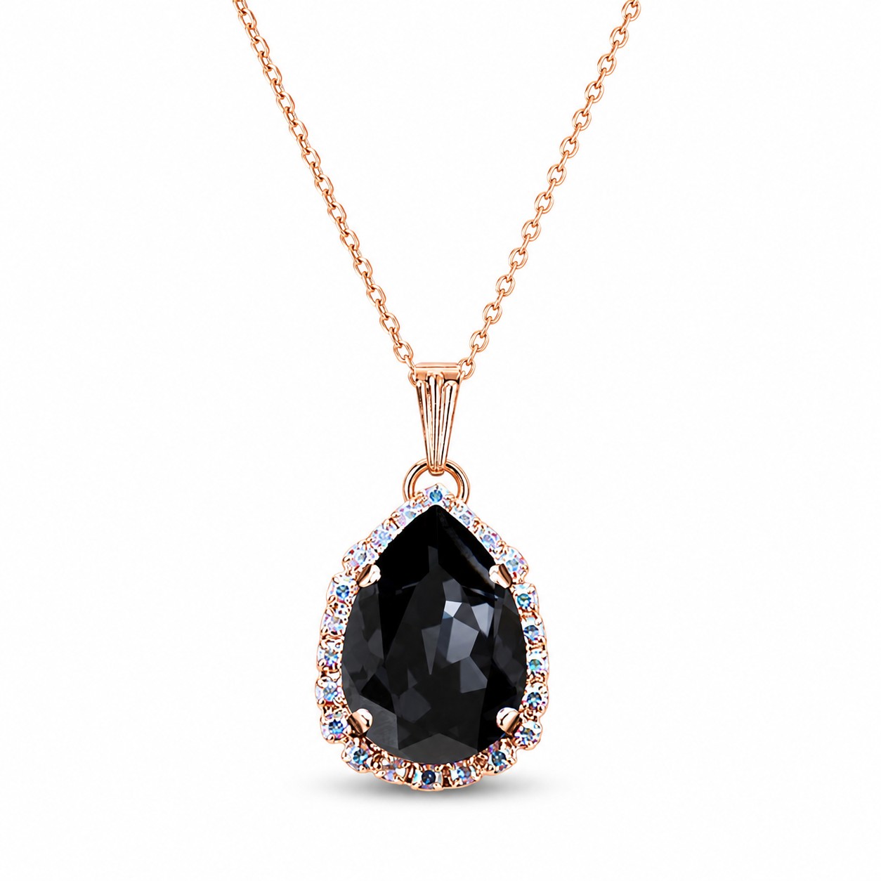 Pakabukas „Celestial Drop III (Graphite)“ su Swarovski® kristalais