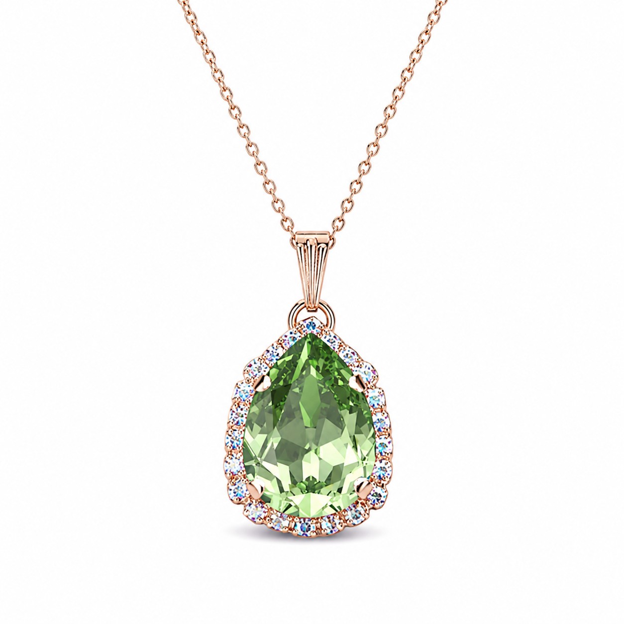 Pakabukas „Celestial Drop III (Reinvented Peridot)“ su Swarovski® kristalais