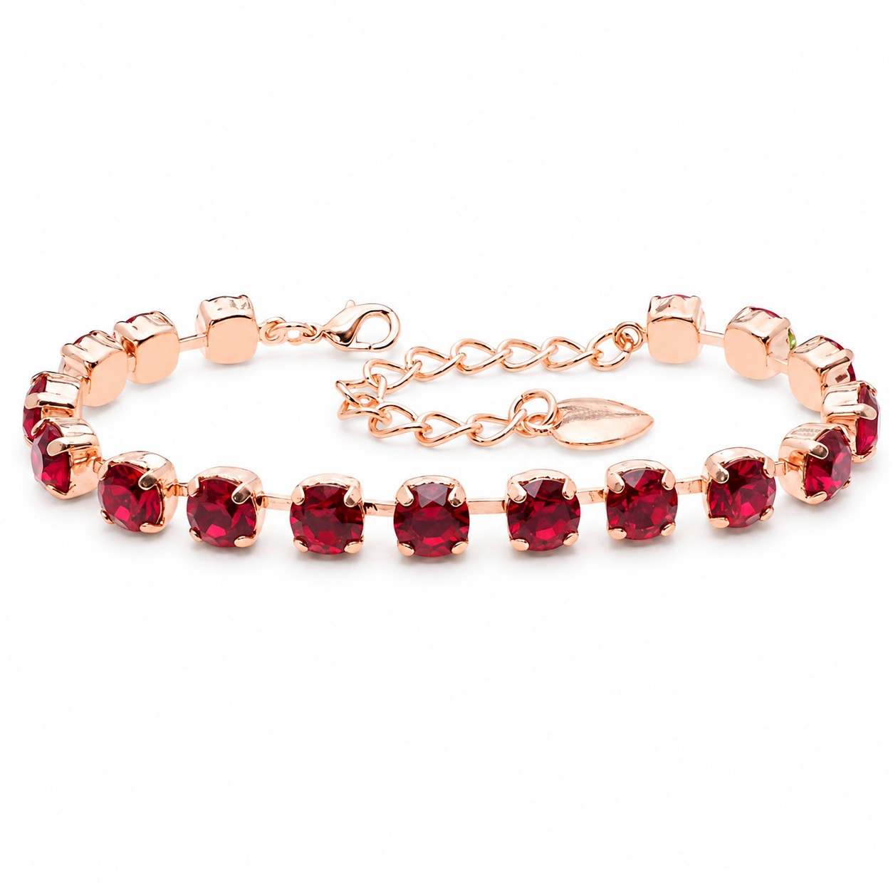 Apyrankė moterims DiamondSky „Klasika III (Ruby)“ su Swarovski kristalais