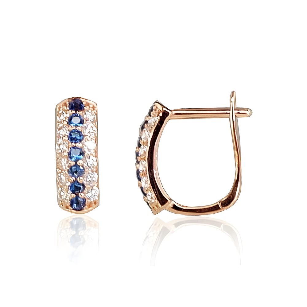 Auksiniai auskarai su cirkoniais „Benediktas“