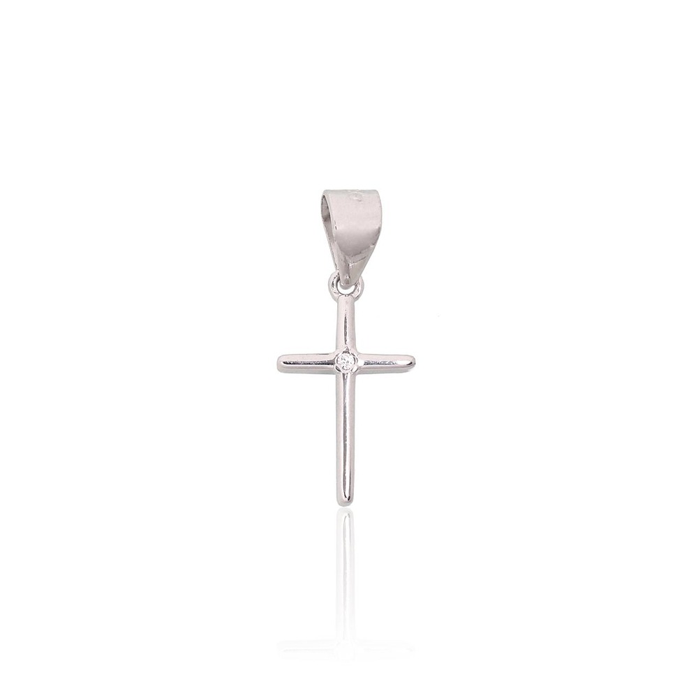 Sidabrinis kryželis su cirkoniais „Sacred Cross“