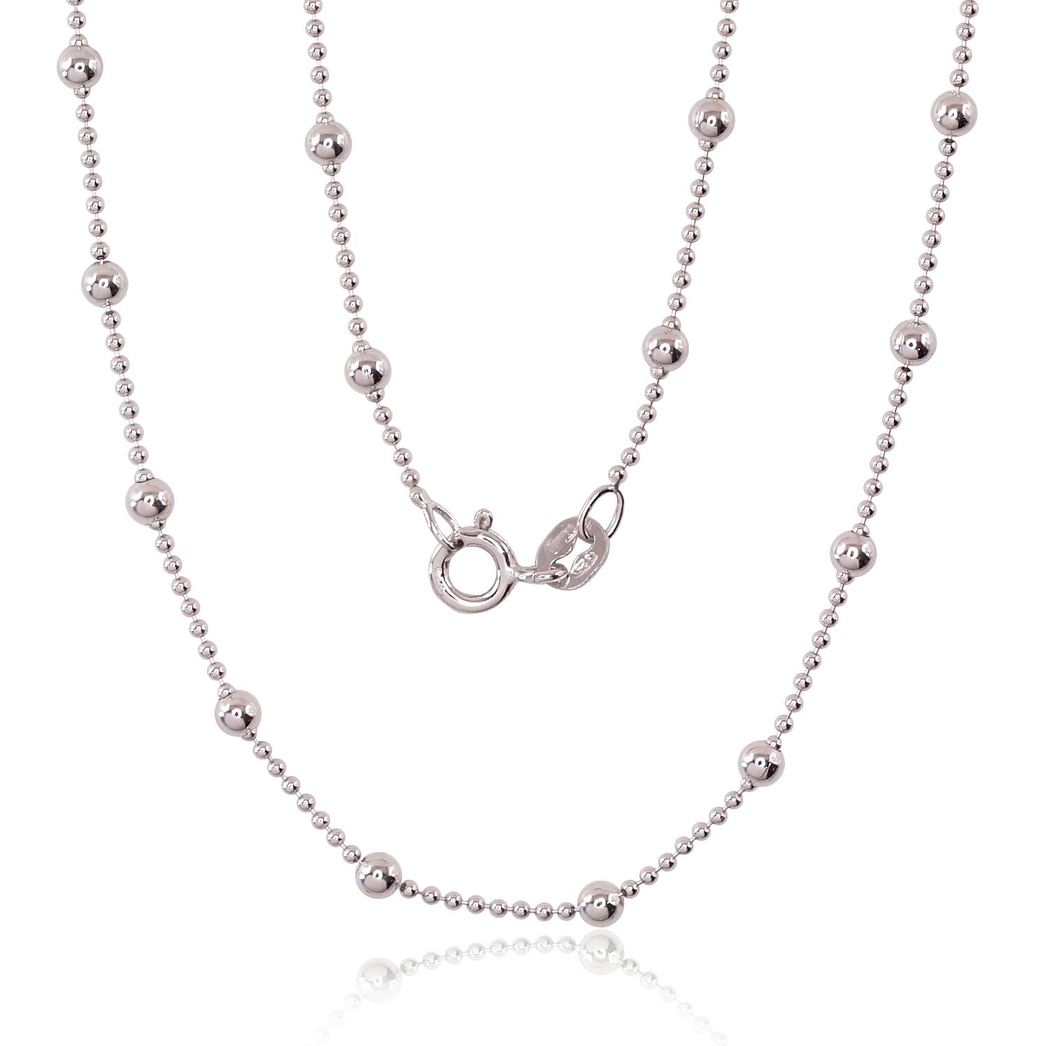 Itališka sidabrinė grandinėlė „Beads II“