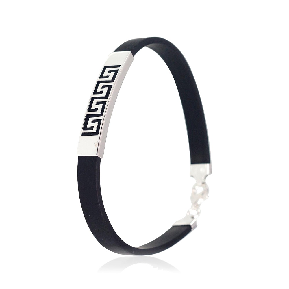 Sidabrinė apyrankė „Greek Motif“