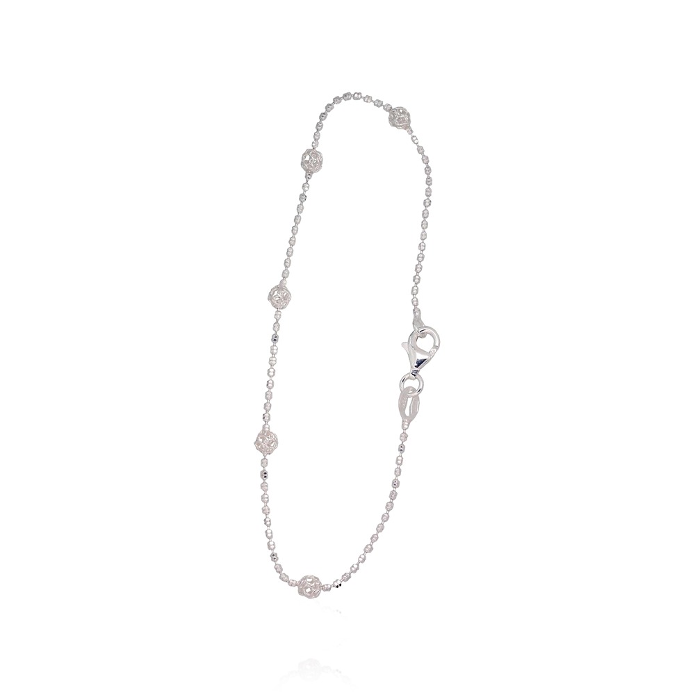 Sidabrinė apyrankė „Moon Beads III“