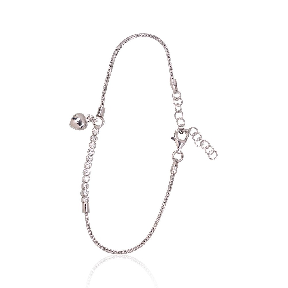 Sidabrinė apyrankė su cirkoniais „Silver Charm VI“