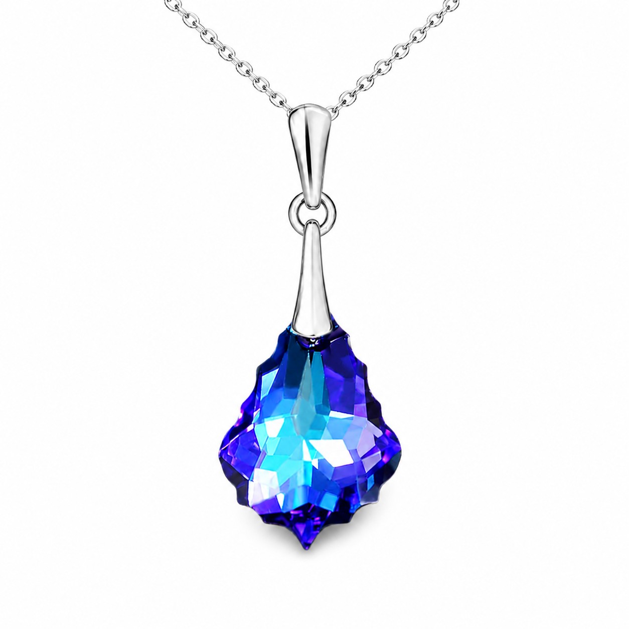 Sidabrinis pakabukas „Baroque IV (Heliotrope)“ su Swarovski® kristalais