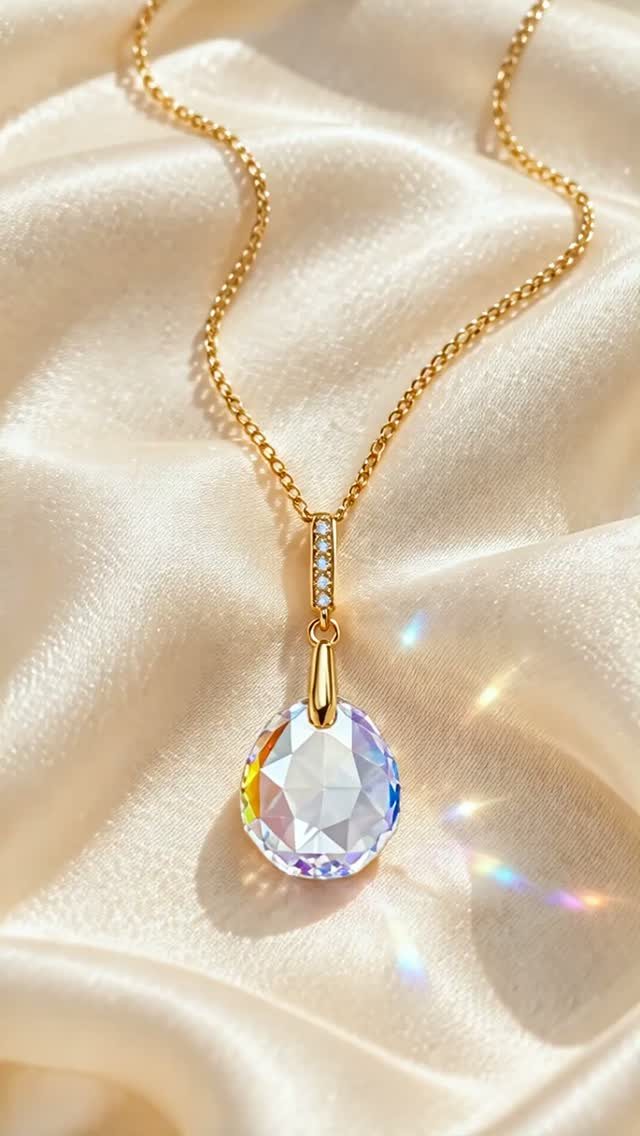 Piekariņš Calathea (Crystal Shimmer) no 925 sudraba, rotāts ar Crystals by Swarovski®. Akmenim ir maigs, dūmakains mirdzums.